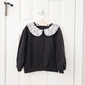 H&M Black Top with Sequin Detail